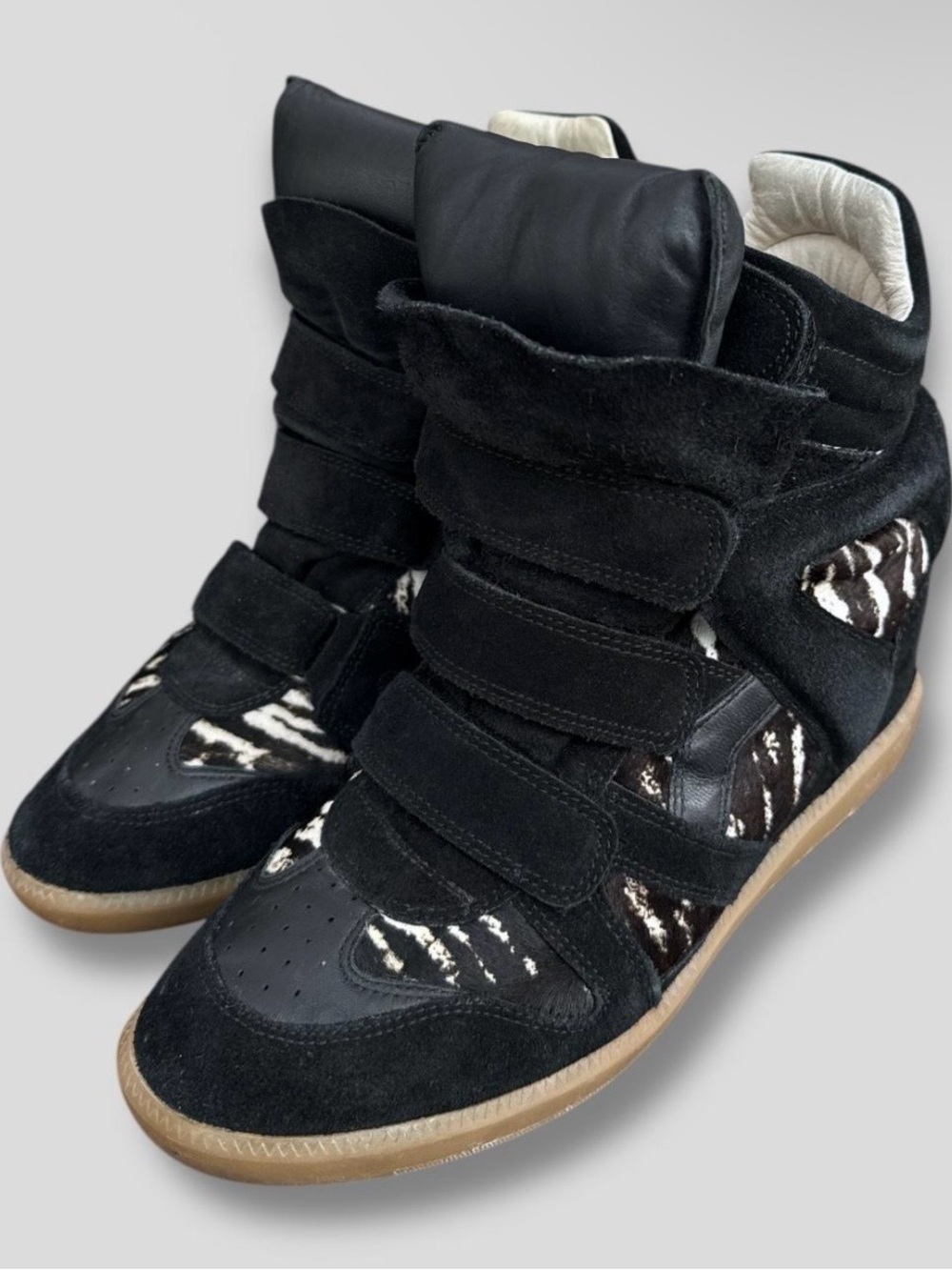 Rare zebra print Isabel Marant  Wedge Sneaker